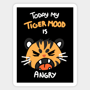 Tiger Mood: Angry Magnet